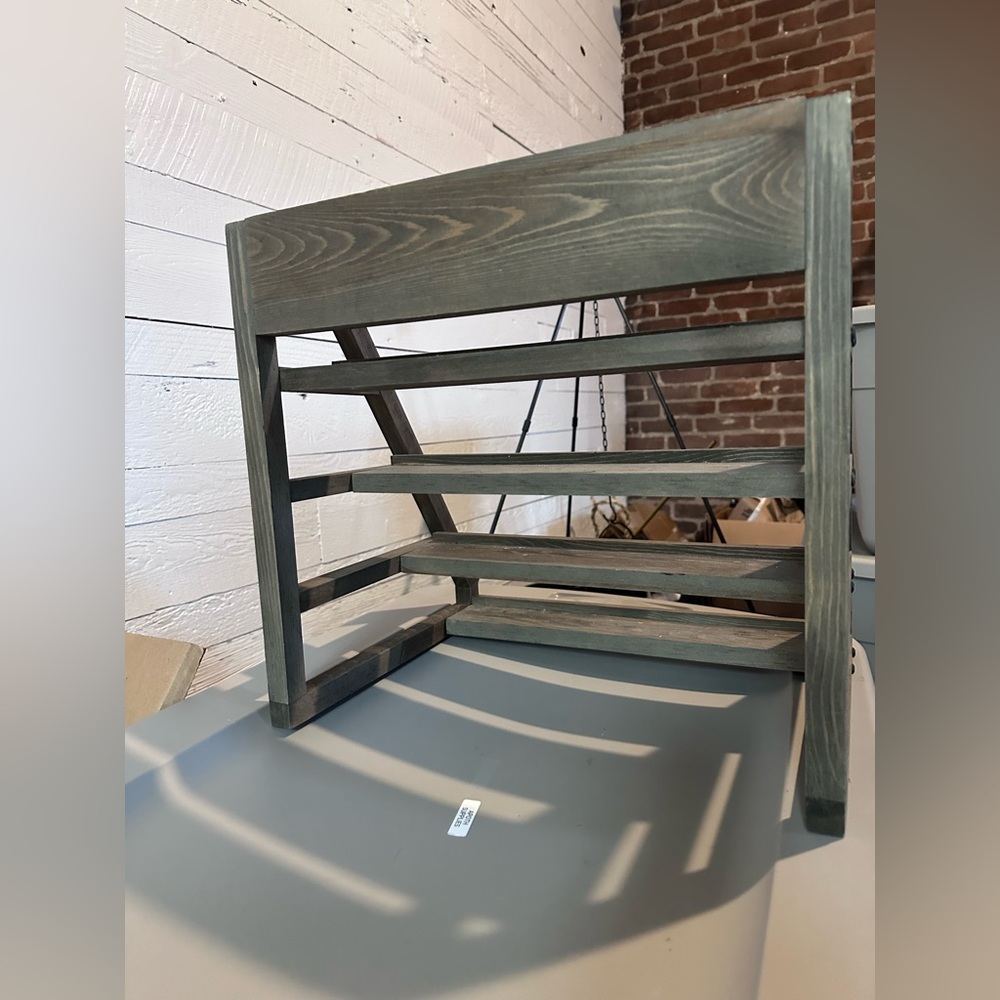 Rustic Wooden Wall Shelf - Picture 4 of 5